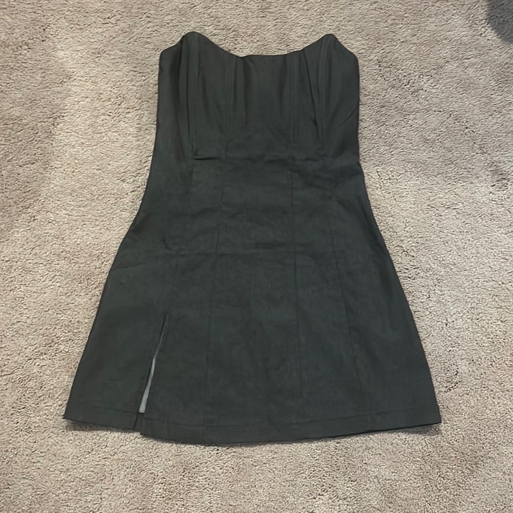 White Fox Strapless Corset Dress. Size S.